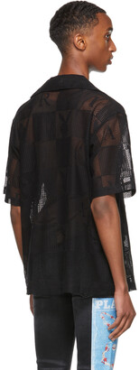 Amiri Black Playboy Edition Checkered Short Sleeve Shirt