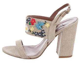 Tabitha Simmons Embellished Ankle Strap Sandals