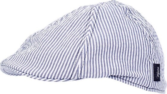 Wigens WigensMen'sPatternedSeersuckerPubCap,59,SkyBlue