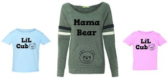 FASCIINO MaMa Bear and LiL Cub Family Matching Tops Sweatshirt / T-Shirt