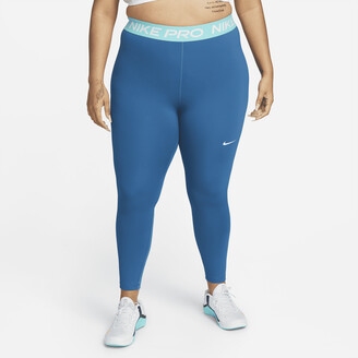Nike Women's Pro 365 Leggings (Plus Size) in Blue - ShopStyle