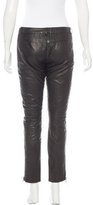 Thumbnail for your product : Sandro Leather Straight-Leg Pants
