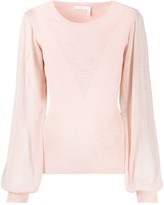 Thumbnail for your product : See by Chloe Long-Sleeve Fitted Jumper