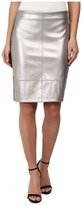 Thumbnail for your product : Karen Kane Silver Faux Leather Skirt