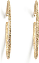 Thumbnail for your product : Carolina Bucci 18K Gold Medium Sparkly Hoop Earrings