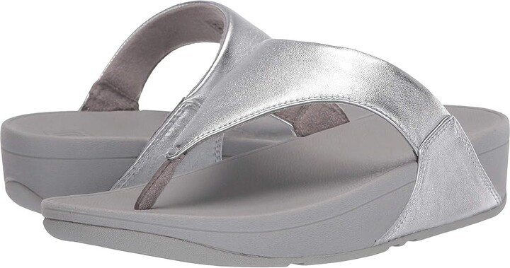 FitFlop Lulutm Women's Sandals Silver : 10 M (B) Leather