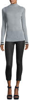 Thumbnail for your product : J Brand Alana High-Rise Cropped Coated Skinny Pants