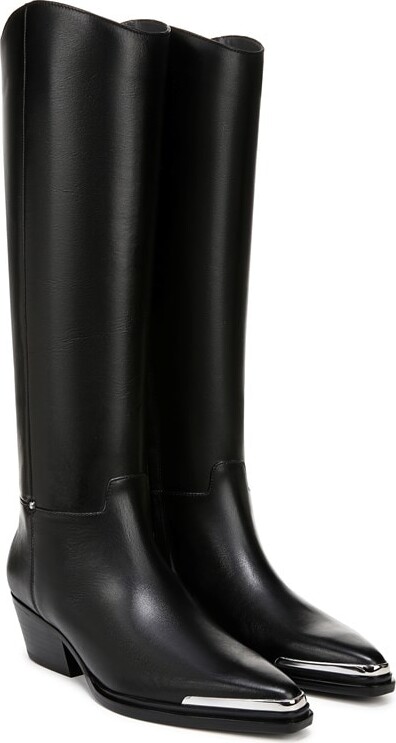 Franco Sarto Women's Billie Wide Calf Western Knee High Boots