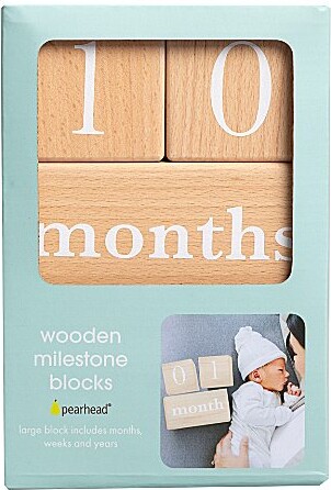 Pearhead Natural Wooden Milestone Blocks