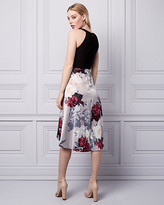 Thumbnail for your product : Le Château Floral Print Satin Halter Dress