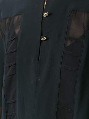Class Roberto Cavalli sheer panel blouse