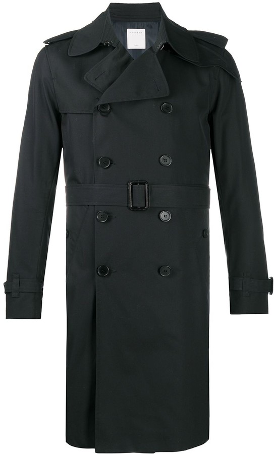 Sandro KneeLength Trench Coat ShopStyle