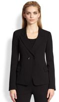Thumbnail for your product : Armani Collezioni Pinstripe Techno Cady Jacket