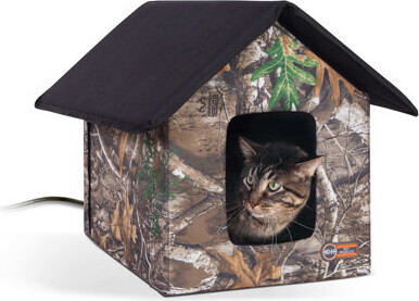 K&H Manufacturing Realtree Thermo Outdoor Kitty Dome
