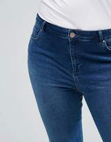 Thumbnail for your product : ASOS Curve CURVE Lisbon Midrise Skinny Jeans In Abbie Wash