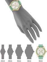 Thumbnail for your product : Michele Cape Honey Topaz, Goldtone Stainless Steel & Silicone Strap Watch