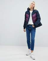 Thumbnail for your product : Brave Soul Marsell Retro Color Block Padded Coat