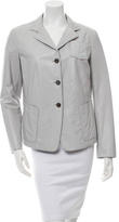 Thumbnail for your product : Jil Sander Leather Three-Button Blazer