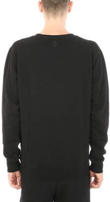 Marcelo Burlon County of Milan Puelce Black Cotton Sweatshirt