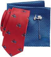 Thumbnail for your product : Lambretta 3-Piece Tie, Pocket Square Lapel Pin Set