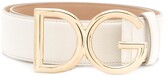 Thumbnail for your product : Dolce & Gabbana Gold Logo Plaque Belt