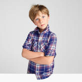 Thumbnail for your product : J.Crew Kids' flannel shirt in cobalt plaid