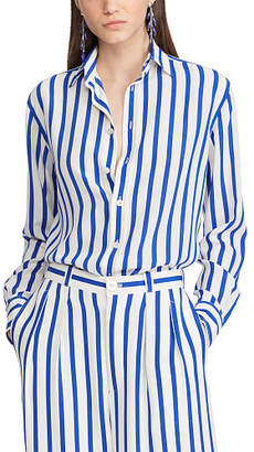 Ralph Lauren Adrien Striped Silk Shirt