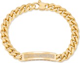 Thumbnail for your product : Italian Gold Men's Diamond (1/2 ct. t.w.) Id Bracelet in Sterling Silver (Also in 14k Gold Over Silver)