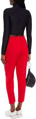 Love Moschino Cropped Printed Jersey Track Pants