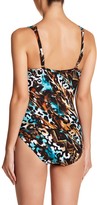 Thumbnail for your product : Miraclesuit Miracle Suit Java Print Front Zip One-Piece Swimsuit