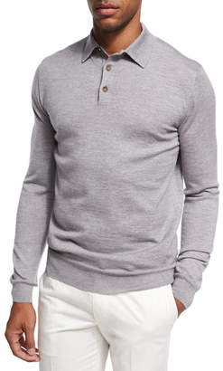 Ermenegildo Zegna Wool-Cashmere Polo Sweater