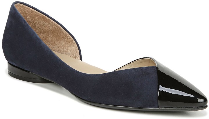 naturalizer open toe flats