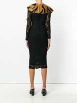 Thumbnail for your product : Dolce & Gabbana lace tiger shawl dress