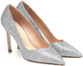 Thumbnail for your product : Stuart Weitzman Anny embellished leather pumps