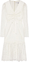 Thumbnail for your product : Rebecca Vallance Ruched Corded Lace Dress