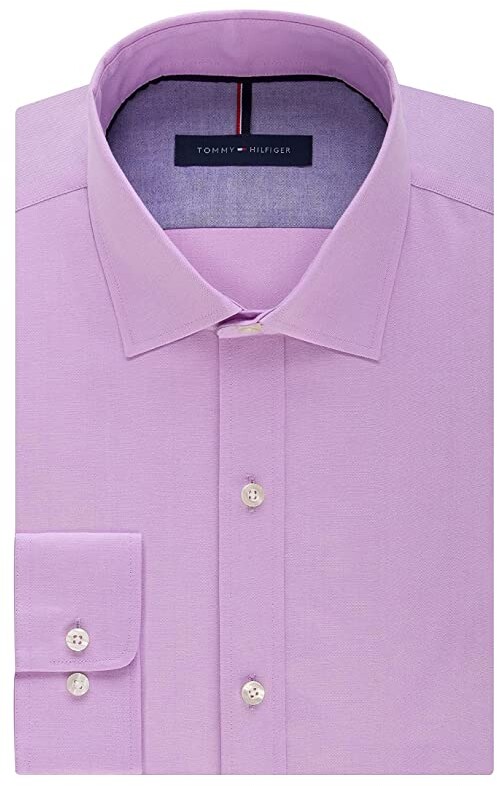 Tommy Hilfiger Men's Dress Shirt Slim Fit Non Iron Solid - ShopStyle