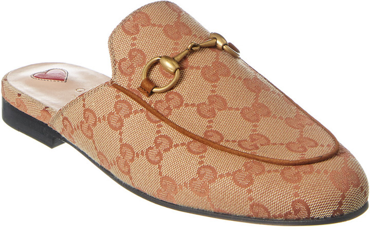 Gucci Brown Princetown | Shop the world 