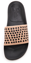Thumbnail for your product : Loeffler Randall Cat Perforated Slide Sandals