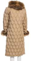 Thumbnail for your product : Moncler Jodelle Fur-Trimmed Coat