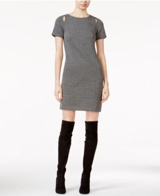 Kensie Short-Sleeve Cutout Dress