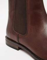 Thumbnail for your product : ASOS Design Wide Fit Chelsea Boots In Brown Leather