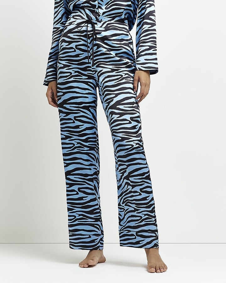River Island Silk Animal Print Pyjamas Lounge Loft River Island