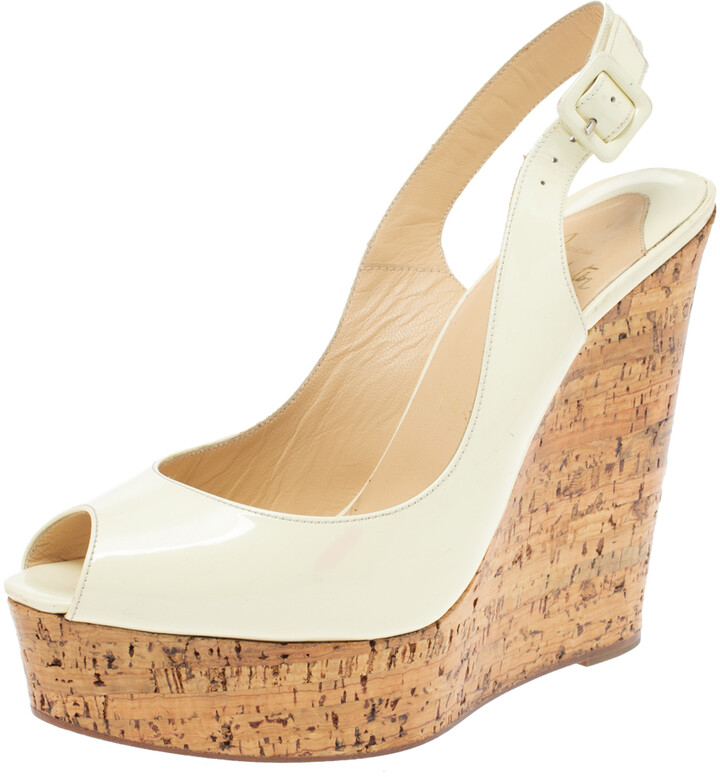 peep toe wedges