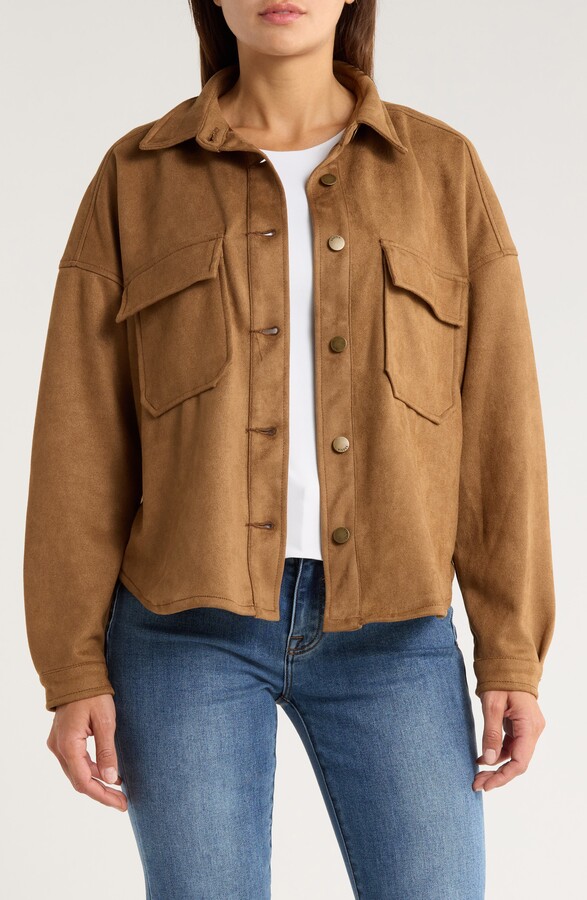 Vigoss Faux Suede Shacket