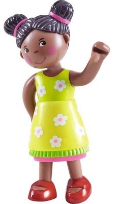 HABA Little Friends Naomi - 4" Girl Toy Figure with Pig Tails