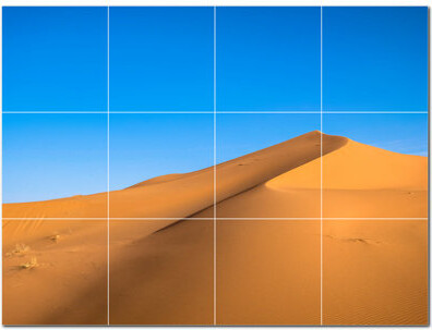 Picture-Tiles.com Desert Photo 6'' x 6'' Satin Ceramic Decorative Mural