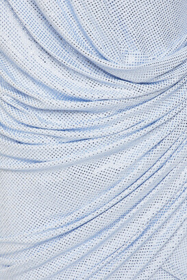 Alexandre Vauthier Ruched Crystal-embellished Jersey Mini Dress