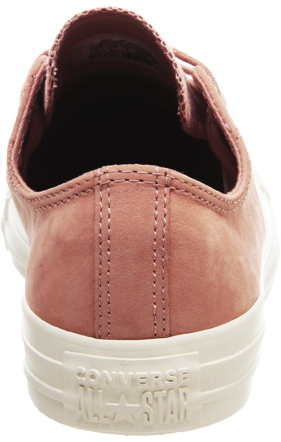 rose gold converse leather