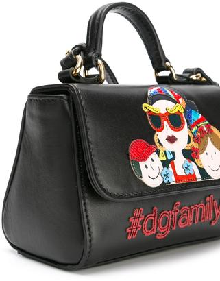 Dolce & Gabbana Kids Family appliqué shoulder bag