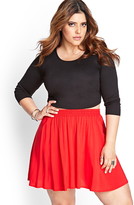 Thumbnail for your product : Forever 21 Plus Size Iconic Skater Skirt